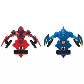 Набор волчков-трансформеров 2-в-1, Spin Racers, &amp; quot;Саблезуб&amp; quot; и &amp; quot;Хитрец&amp; quot; с аксессуарами