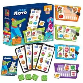 Настольная игра, Vladi Toys, &amp; quot;CRAZY Лото&amp; quot;