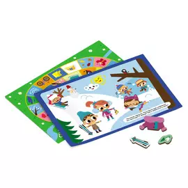 Обучающий набор, Magneticus, Времена года в металлической коробке