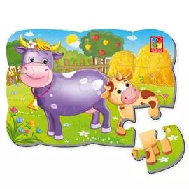 Пазлы на магните, Vladi Toys, Мои первые игры &amp; quot;Коровка&amp; quot;