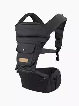 Рюкзак-переноска, Happy Baby, BABYSEAT, black