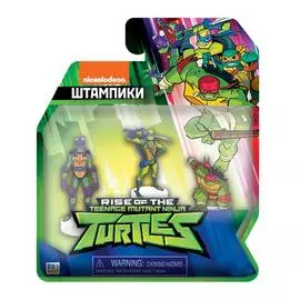 Штампик 3шт, TMNT, Черепашки-ниндзя, 7см, NIT5020