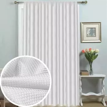 Штора, Amore Mio, 6568-2028, 2х2,7х1м, белый