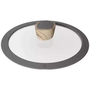 Стеклянная крышка с силиконовым ободом, NADOBA, серия MINERALICA, 20см