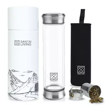 Термокружка, Santai Living, &amp; amp;quot;URBAN GLASS&amp; amp;quot;, с заварником и фильтром, 400мл