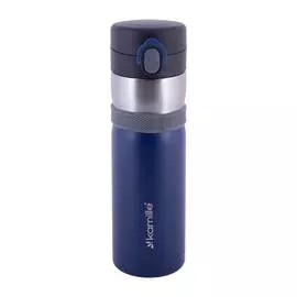 Термос-бутылка, Kamille, из нержавеющей стали, 400мл, синий