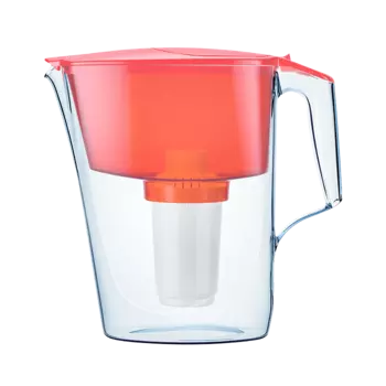 Водоочиститель кувшин, Аквафор, Ультра, модель P87B05F, коралловый