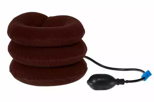 Воротник массажный надувной, BRADEX, коричневый