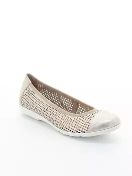 Балетки Caprice женские летние, размер 37, цвет бежевый, артикул 9-9-22151-20-354