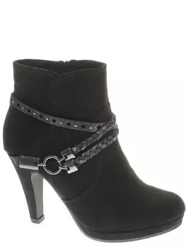 Ботильоны Marco Tozzi (black comb) женские демисезонные, размер 36, цвет черный, артикул 25075-27-098