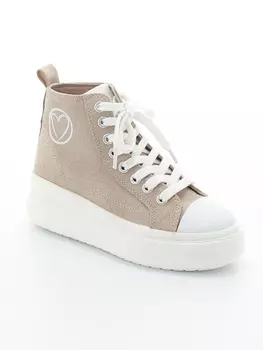 Кеды Marco Tozzi () женские летние, размер 39, цвет бежевый, артикул 2-2-25205-20-560