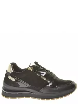 Кроссовки Tamaris женские демисезонные, размер 37, цвет черный, артикул 1-1-23709-27-048