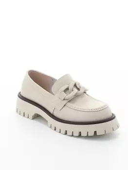 Лоферы TOFA женские демисезонные, размер 40, цвет бежевый, артикул 212355-5