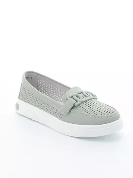 Мокасины Baden женские летние, размер 36, цвет зеленый, артикул NU483-012