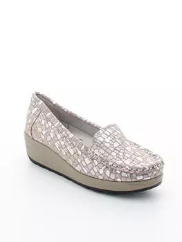 Мокасины Shoiberg женские демисезонные, размер 38, цвет бежевый, артикул S07-05-01-04