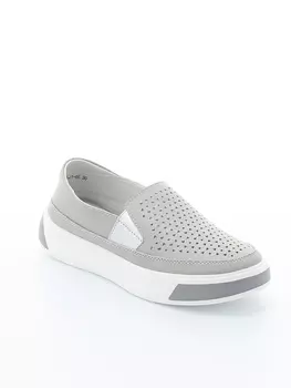 Слипоны Shoiberg женские летние, размер 40, цвет серый, артикул S07-135-01-05