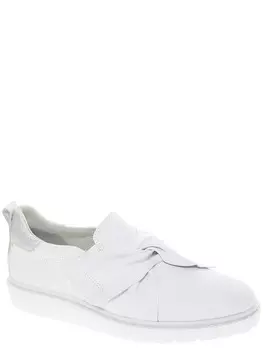 Слипоны Tamaris (white/silver) женские летние, размер 39, цвет белый, артикул 24709-38-191