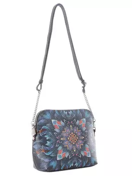 Сумка Curanni (черный пассифлора) женская цвет черный, артикул 2413