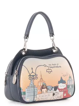 Сумка Curanni (синий джорнале) женская цвет синий, артикул 2538