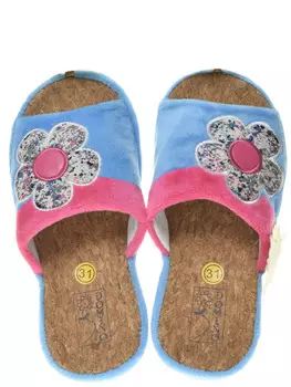 Тапочки Domino размер 33, цвет голубой, артикул DA-PLA37