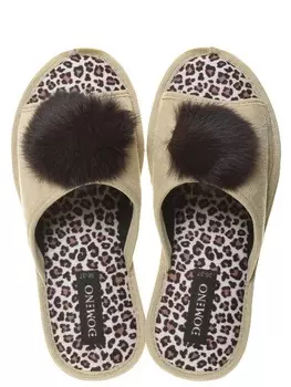 Тапочки Domino размер 38/39, цвет бежевый, артикул DKL-15151