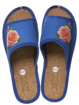 Тапочки Domino размер 38/39, цвет синий, артикул DKPL-17402