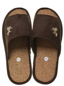 Тапочки Domino размер 40/41, цвет коричневый, артикул DKSM-17506