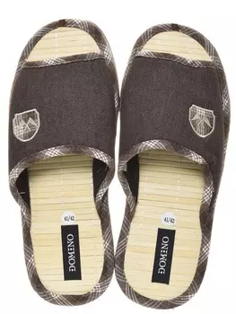 Тапочки Domino размер 43/44, цвет коричневый, артикул D-EM184
