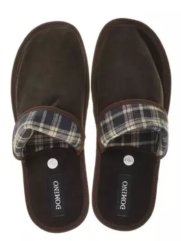 Тапочки Domino размер 44/45, цвет коричневый, артикул DKSM 17501-04