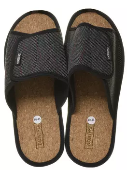 Тапочки Domino размер 44/45, цвет серый, артикул DKSM-17505