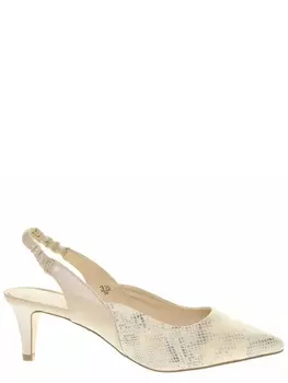 Туфли Caprice женские летние, размер 38,5, цвет бежевый, артикул 9-9-29600-28-424