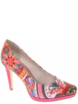 Туфли Tamaris (pink comb) женские летние, размер 40, цвет комбинированный, артикул 22446-28-514