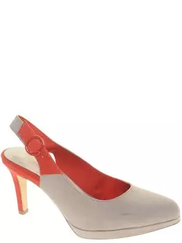 Туфли Tamaris (taupe/red) женские летние, размер 40, цвет бежевый, артикул 29605-28-386