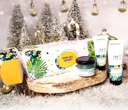 Academie Подарочный spa-набор «Праздничная хлопушка» (скраб 60 мл + крем 100 мл + крем 30 мл) (Academie, Spa Destination)