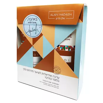 Alan hadash Набор для тонкого волоса и придания объема "Tahitian Monoi" (Шампунь, 200 мл + Кондиционер, 200 мл) (Alan hadash, Уход)