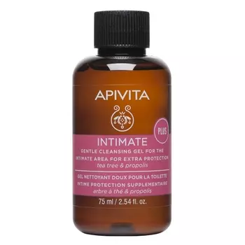 Apivita Мягкий очищающий гель для интимной гигиены с чайным деревом и прополисом, 75 мл (Apivita, Intimate Care)