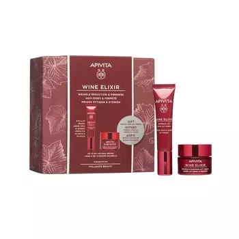Apivita Набор "Крем для глаз + мини Крем легкий", 1 шт. (Apivita, Wine Elixir)