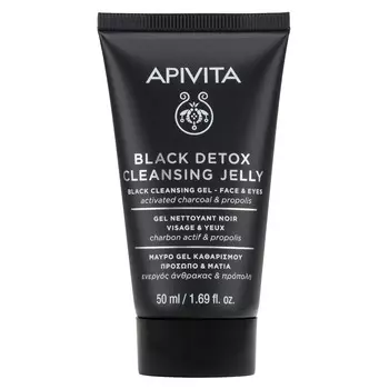 Apivita Очищающий гель "Блэк Детокс" для лица и глаз, 50 мл (Apivita, Cleansing)