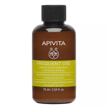 Apivita Шампунь для частого использования с ромашкой и мёдом, 75 мл (Apivita, Hair)