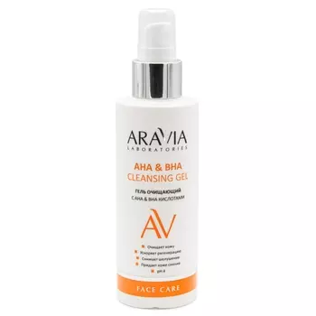Aravia Laboratories Гель очищающий с АНА и ВНА кислотами, 150 мл (Aravia Laboratories, Уход за лицом)