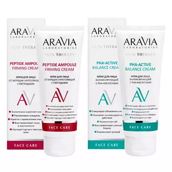 Aravia Laboratories Набор "Anti-Age" (Крем от морщин с пептидами, 50 мл + Крем с РНА-кислотами, 50 мл) (Aravia Laboratories, Уход за лицом)