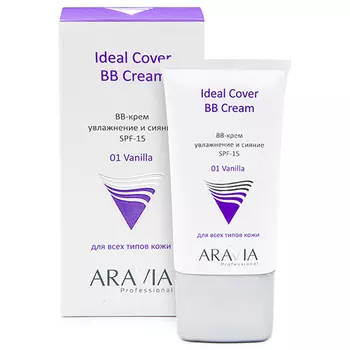 Aravia Professional BB-крем увлажняющий SPF-15 Ideal Cover BB-Cream оттенок Vanilla 01, 50 мл (Aravia Professional)