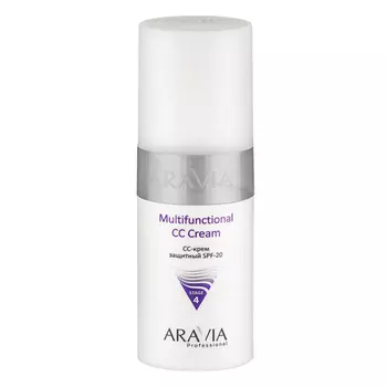 Aravia Professional CC-крем защитный SPF-20 Multifunctional CC Cream Vanilla 01, 150 мл (Aravia Professional)