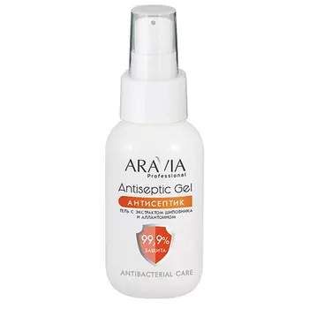 Aravia Professional Гель-антисептик для рук с экстрактом шиповника и аллантоином Antiseptic Gel, 50 мл (Aravia Professional)