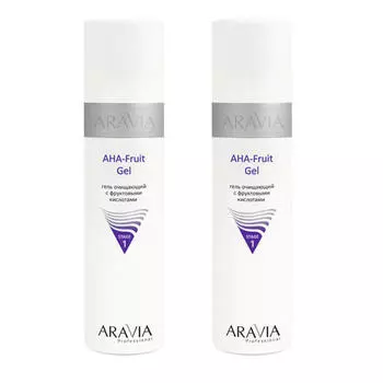Aravia Professional Гель очищающий с фруктовыми кислотами AHA Fruit Gel, 2х250 мл (Aravia Professional)