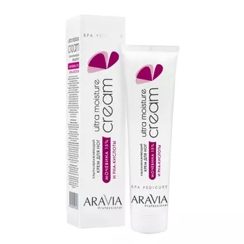 Aravia Professional Крем ультраувлажняющий для ног с мочевиной 15% и PHA-кислотами Ultra Moisture Cream, 100 мл (Aravia Professional, SPA-педикюр)