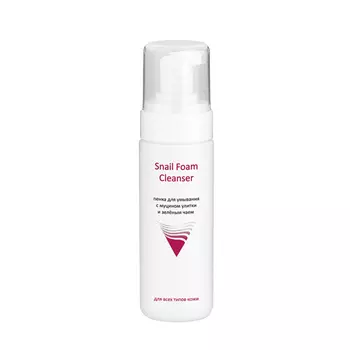 Aravia Professional Пенка для умывания с муцином улитки и зелёным чаем Snail Foam Cleanser, 160 мл (Aravia Professional)