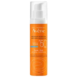 Avene Солнцезащитный флюид SPF 50 без отдушек, 50 мл (Avene, Suncare)