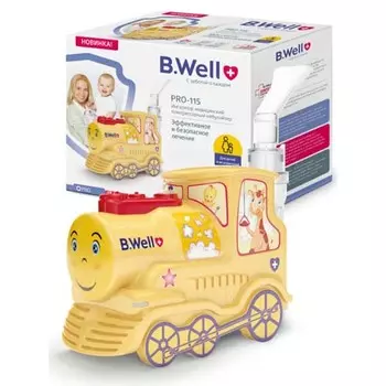 B.Well Ингалятор PRO-115 компрессорный "Паровозик" (B.Well, PRO)