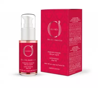 Barex Масло для волос с маслами арганы, льняного семени и японской камелии Hair Oil Love Potion, 30 мл (Barex, Olioseta)